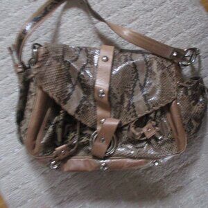 Sharif rare handmade usa snakskin leather  purse handbag numbered